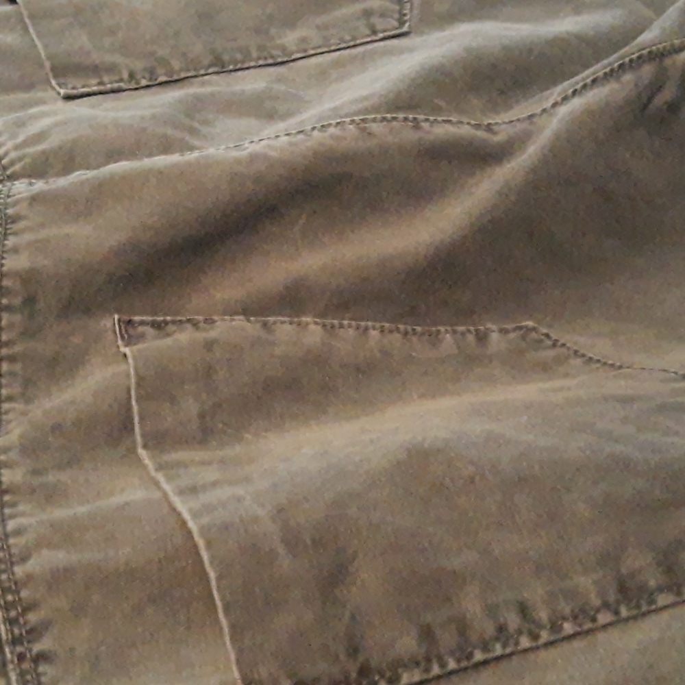 CK Calvin Klein 100% Cotton Men's Flat Front Dark Gray Wash Chino Pant 36x32 - Picture 12 of 16